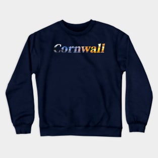 St Michael's Mount, Cornwall, Text 2 Crewneck Sweatshirt